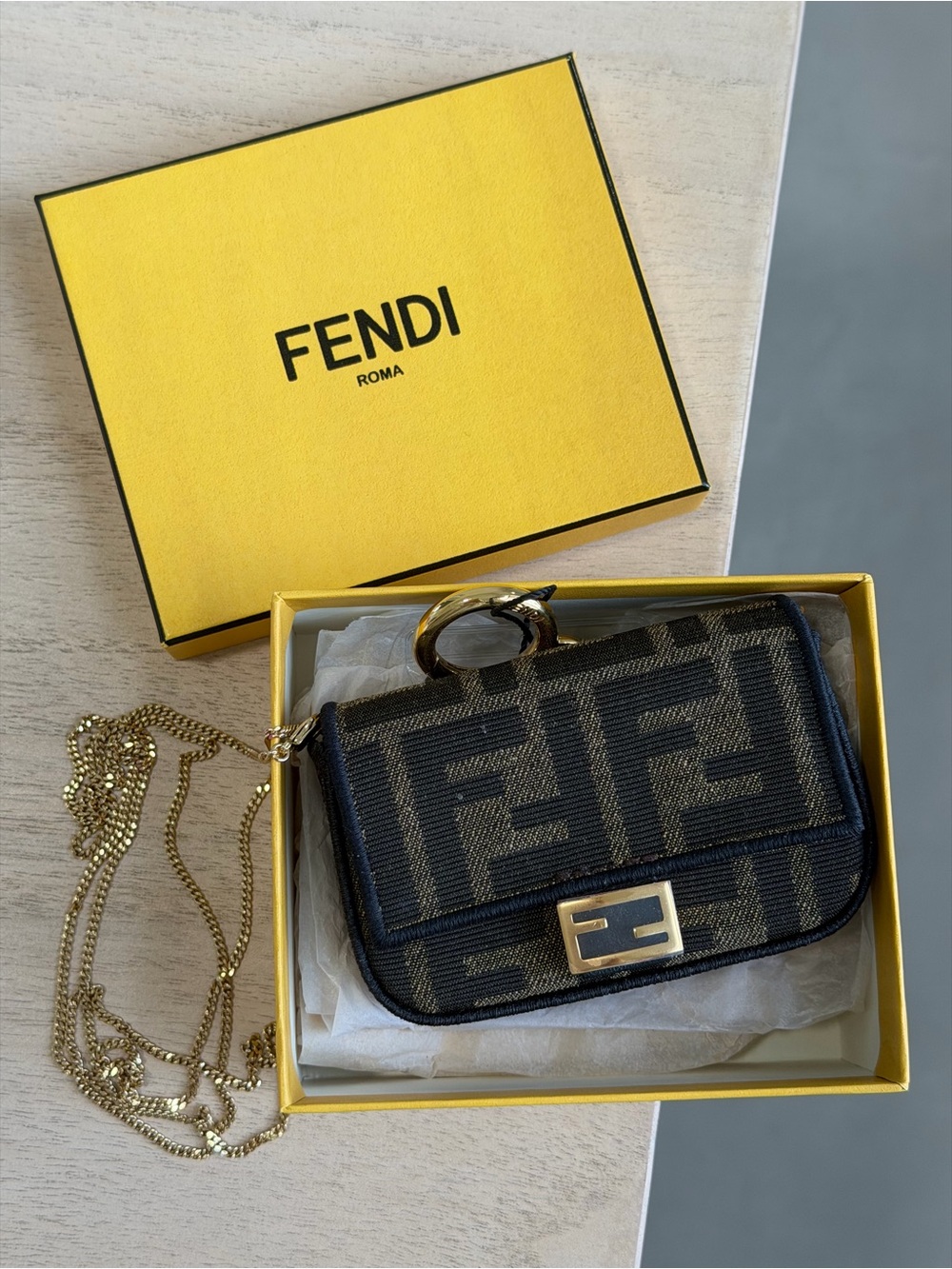 Fendi Fendi Nano Baguette charm